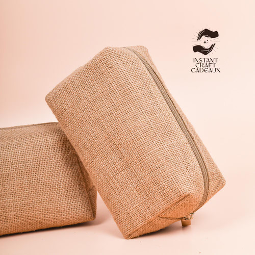Jute Makeup Pouches detail photo 3