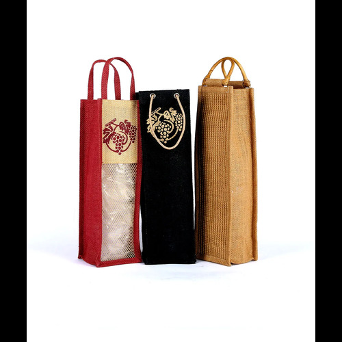 Jute Wine Bags detail photo 2