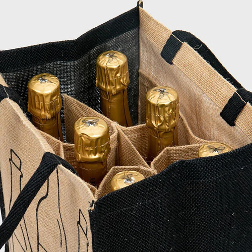 Jute Wine Bags detail photo 3
