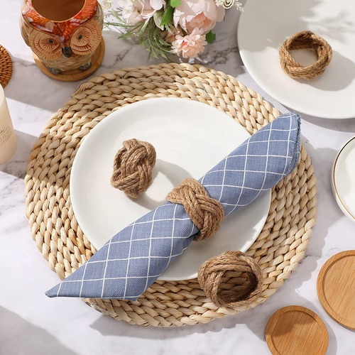 Jute Napkin Rings detail photo 2