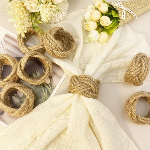 Jute Napkin Rings detail photo 4