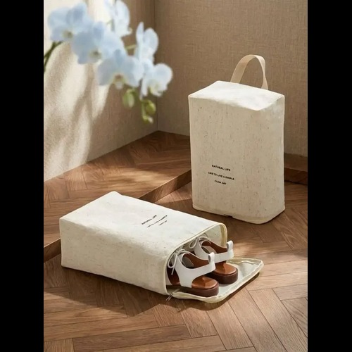 Jute Shoe Storage Bags detail photo 2